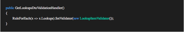 Abstract validator code example