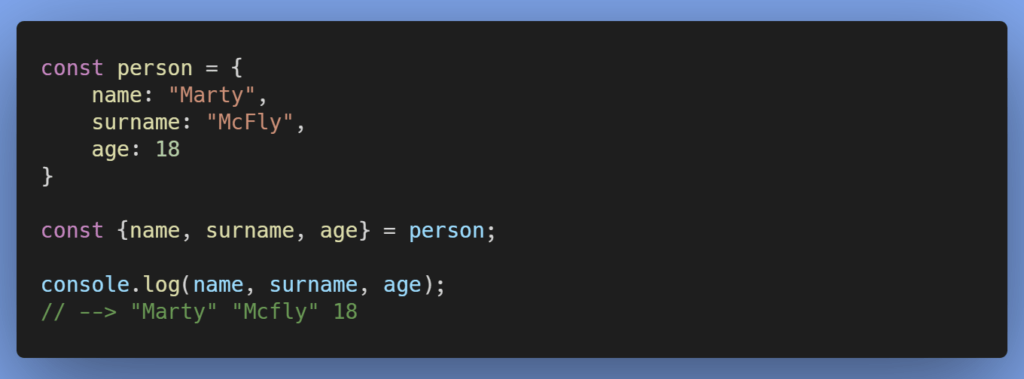 Example of ECMA script