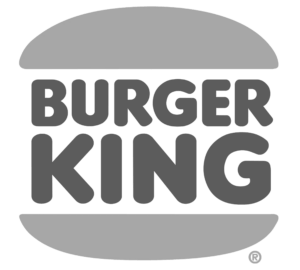 burger king logo black and white
