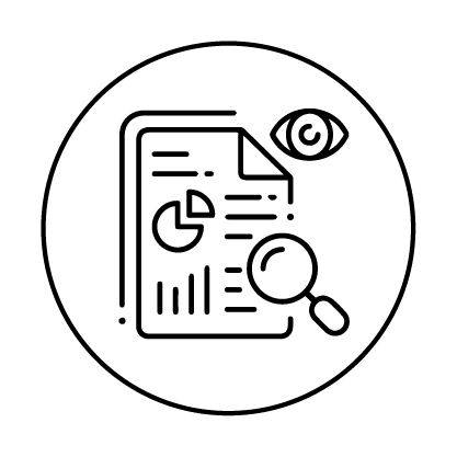 spreadsheet logo with eye representing transparency