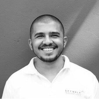 linked in black and white headshot of a team member